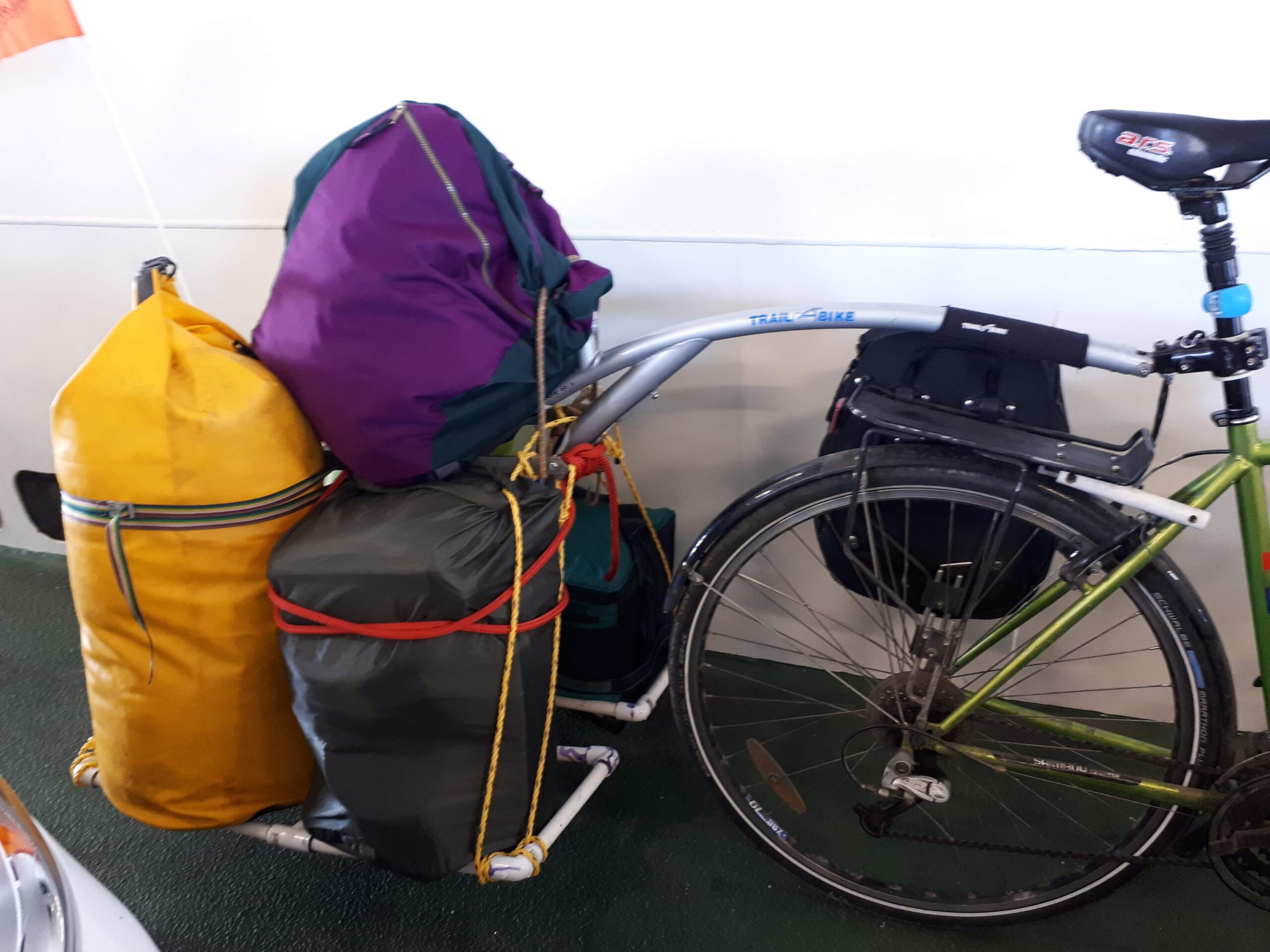 Converting a Trail-a-bike to a Bicycle Cargo Trailer
